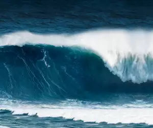 Nic von Rupp surfing big waves