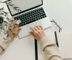 Person at a computer