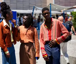 Guests at Pitti Uomo