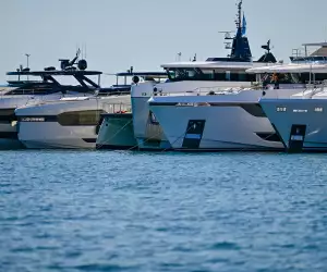 Yachts at Cannes Yachting Festival