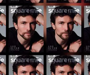Square Mile magazine - issue 207 cover - Leo Suter photographed by Kyle Galvin