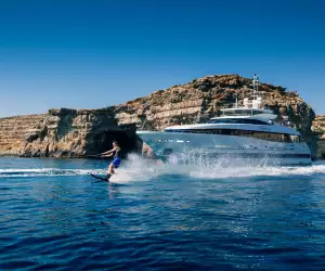 Superyacht in the Mediterranean