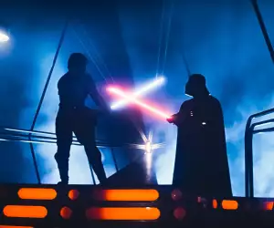 Genuine lightsabers from the Star Wars franchise tend to sell for around the £50,000-£100,000 mark