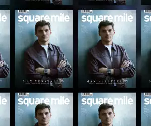 Max Verstappen photographed coutesy of TAG for the Square Mile issue 212 cover