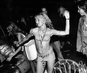 Reveller dancing at Manumission in Ibiza